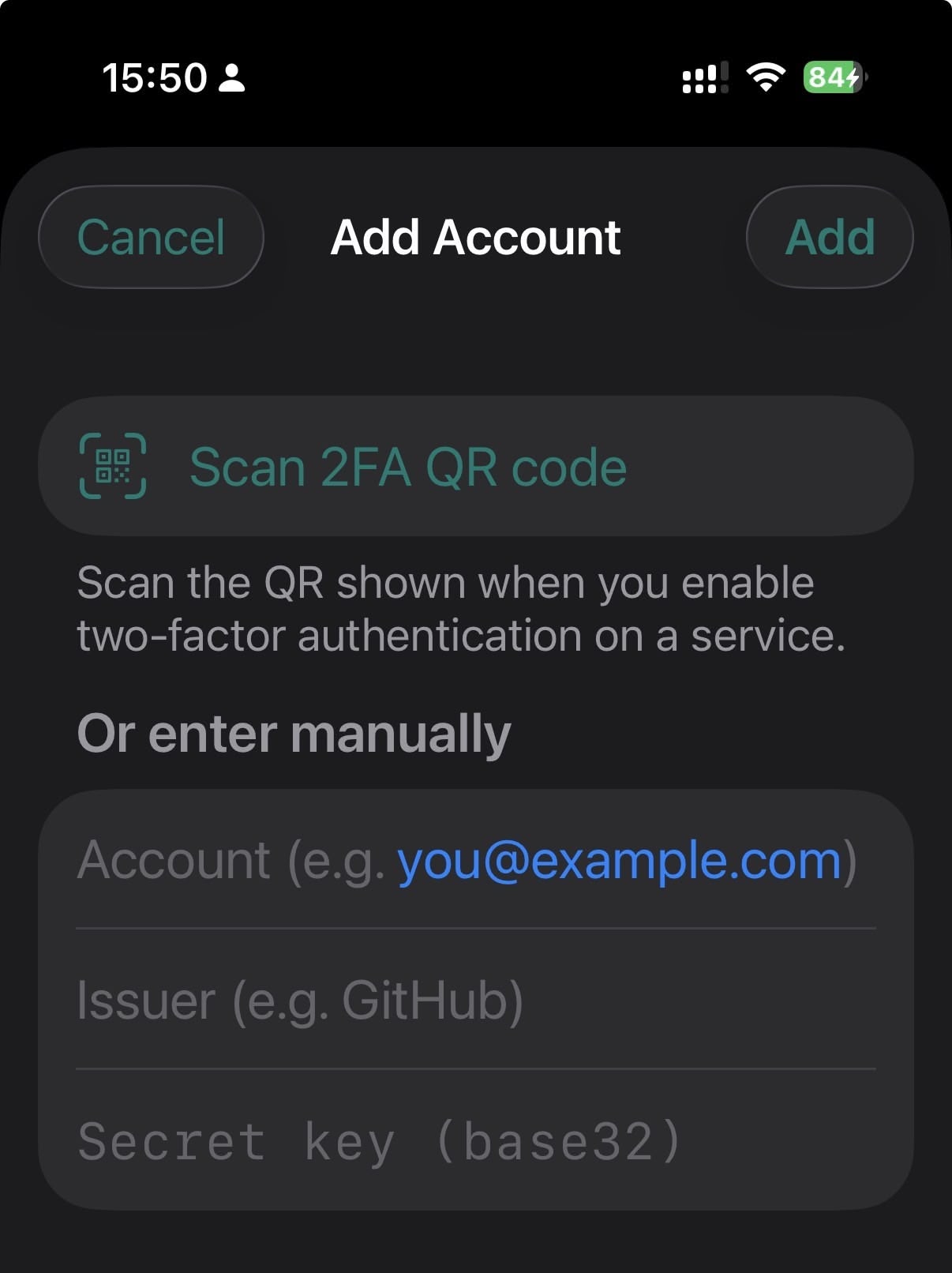 Add Accont